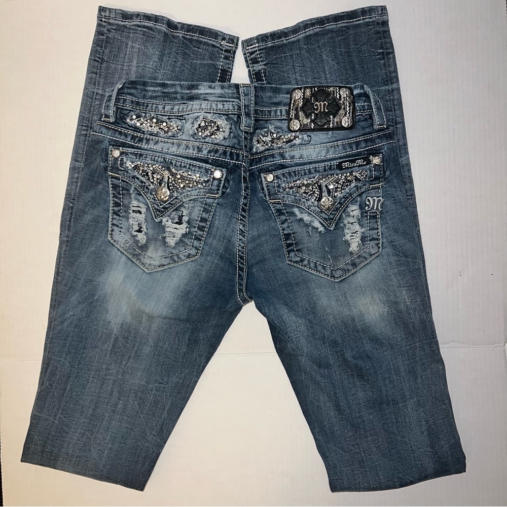 Miss Me embellished boot cut jean Style No. JE8466SBZ size 28 (western, boho)